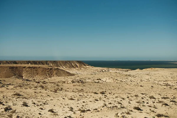 Deserto Del Sahara Lungo Lato Dell Oceano Atlantico Africa Occidentale — Foto Stock