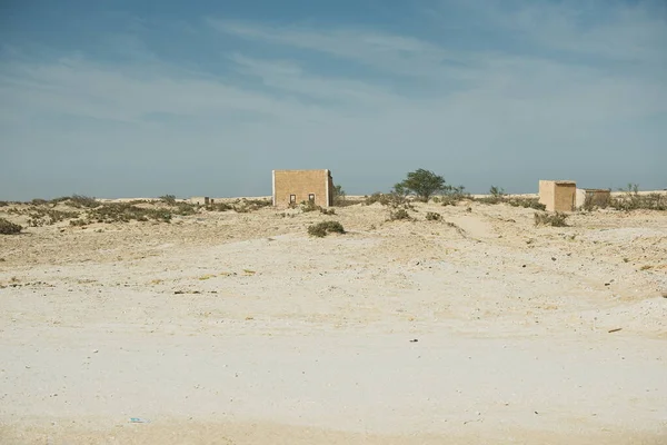 Mały Dom Improwizowane Saharze Mauretanii — Zdjęcie stockowe