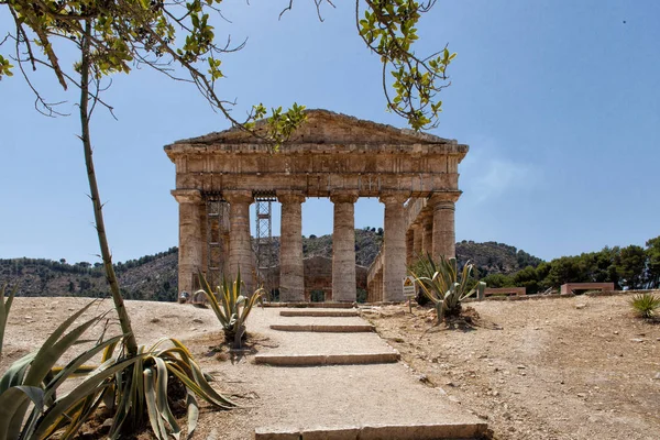 Ναός της segesta — Φωτογραφία Αρχείου