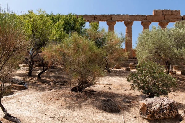 Sicília Agrigento Templo vale — Fotografia de Stock