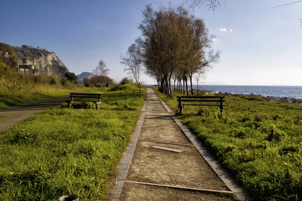 Park Des Torrefumo Sees Miseno Bacoli Neapel Kampanien Italien — Stockfoto