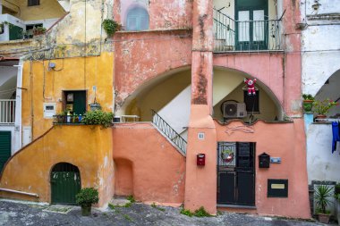 Walking through the alleys of Procida, House of Galeone clipart