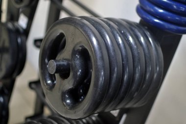 ağır siyah eski spor aletleri