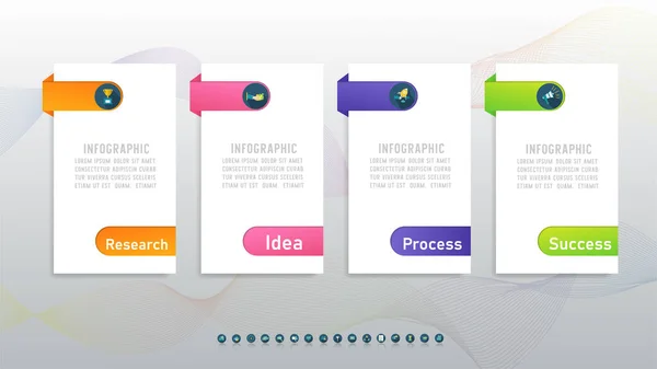 Diseño Elemento Gráfico Infográfico Plantilla Negocio Con Fecha Lugar Para — Archivo Imágenes Vectoriales