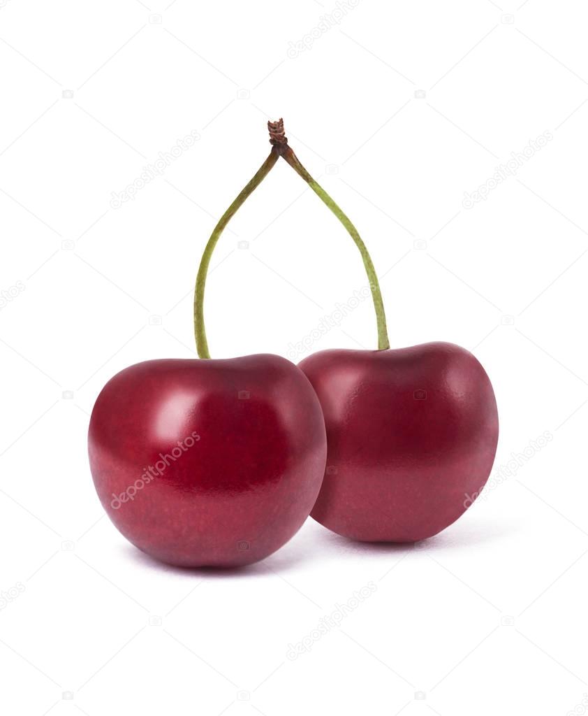 Cherry isolated on white background