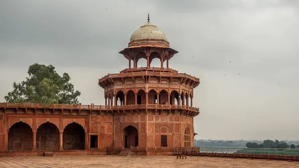 View Taj Mahal River Yamuna — Stock Photo, Image