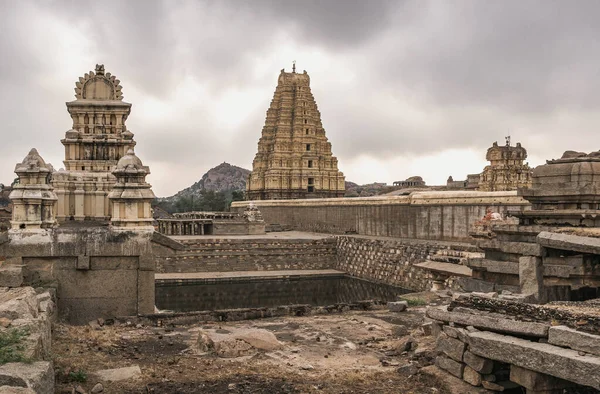 Ruinas Vijayanagara Antigua Capital Del Imperio Vijayanagar Pueblo Hampi Estado — Foto de Stock