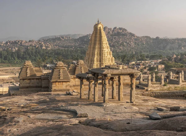 Ruines Vijayanagara Ancienne Capitale Empire Vijayanagar Dans Village Hampi Dans — Photo