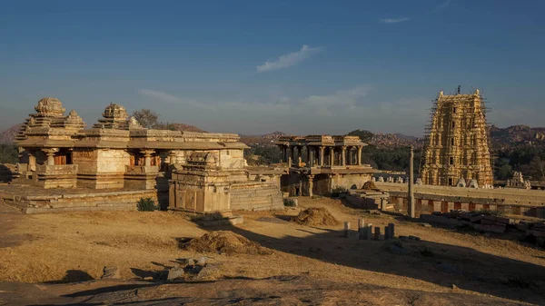 Ruínas Vijayanagara Antiga Capital Império Vijayanagar Aldeia Hampi Norte Estado — Fotografia de Stock