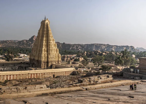 Ruines Vijayanagara Ancienne Capitale Empire Vijayanagar Dans Village Hampi Dans — Photo