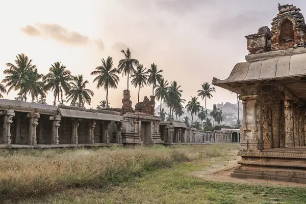 Vijayanagara Ruins Former Capital Vijayanagar Empire Village Hampi Northern Indian Royalty Free Stock Photos