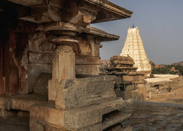 Ruínas Vijayanagara Antiga Capital Império Vijayanagar Aldeia Hampi Norte Estado — Fotografia de Stock