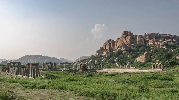 Vijayanagara Zříceniny Bývalého Hlavního Města Vijayanagar Říše Vesnici Hampi Severním — Stock fotografie