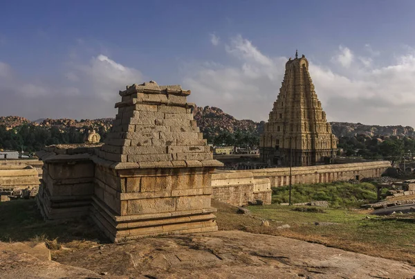 Ruínas Vijayanagara Antiga Capital Império Vijayanagar Aldeia Hampi Norte Estado — Fotografia de Stock