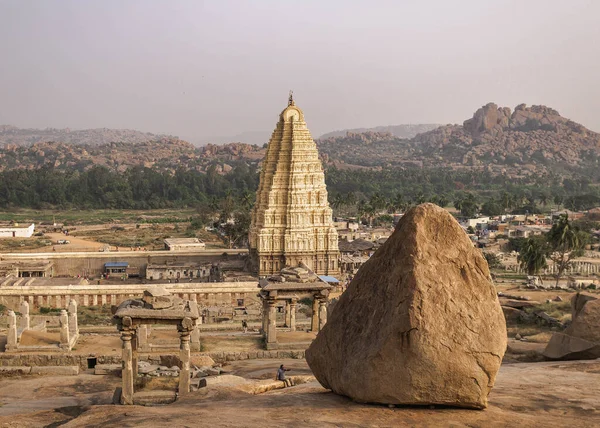 Ruines Vijayanagara Ancienne Capitale Empire Vijayanagar Dans Village Hampi Dans — Photo