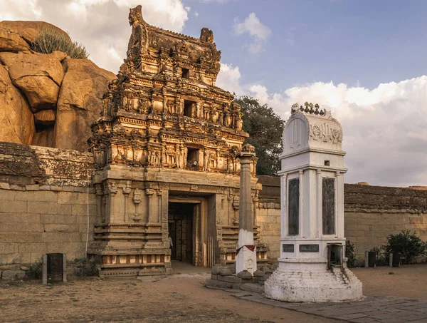 Ruines Vijayanagara Ancienne Capitale Empire Vijayanagar Dans Village Hampi Dans — Photo