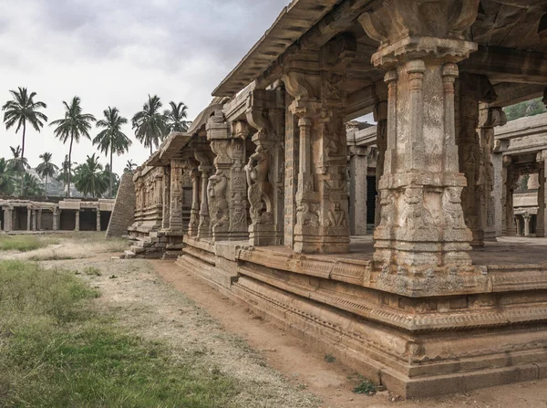 Ruiny Vijayanagara Byłej Stolicy Imperium Vijayanagar Wsi Hampi Północno Indyjskim — Zdjęcie stockowe