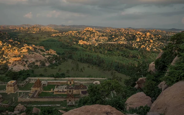 Vijayanagara Zříceniny Bývalého Hlavního Města Vijayanagar Říše Vesnici Hampi Severním — Stock fotografie