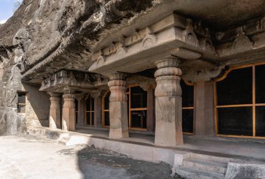 Hindistan, Vindhya Granit Dağları 'ndaki Ajanta Mağara Tapınakları