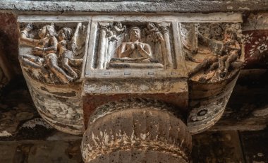 Hindistan, Vindhya Granit Dağları 'ndaki Ajanta Mağara Tapınakları