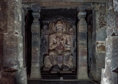 Hindistan, Vindhya Granit Dağları 'ndaki Ajanta Mağara Tapınakları