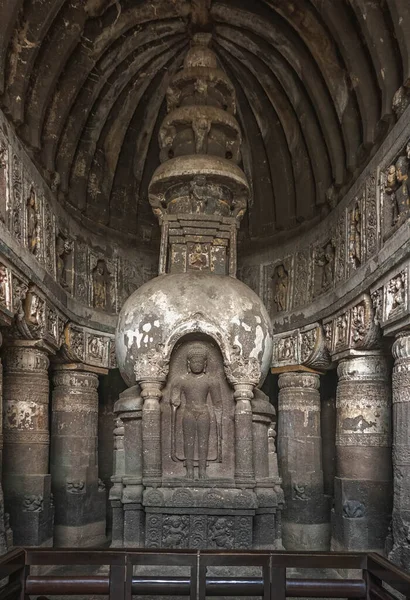 Ajanta Jeskynní Chrámy Žulových Horách Vindhya Indie — Stock fotografie
