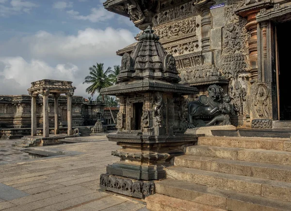 Belur Idade Média Foi Capital Império Hoysal Foi Anteriormente Chamada — Fotografia de Stock