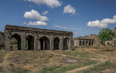 Hindistan, Tamil Nadu 'daki Gingee Fort Tesisi.