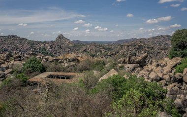 Hindistan, Tamil Nadu 'daki Gingee Fort Tesisi.