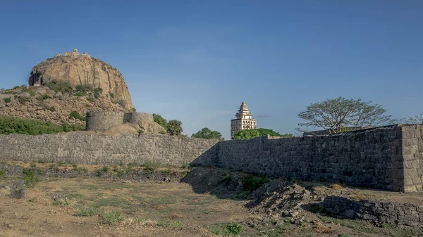 Complejo Gingee Fort Tres Colinas Tamil Nadu India — Foto de Stock