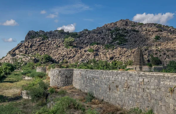 Complejo Gingee Fort Tres Colinas Tamil Nadu India — Foto de Stock