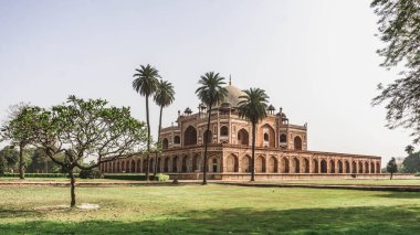 Delhi 'deki Babür İmparatorluğu Hükümdarı Humayun Anıt Mezarı.
