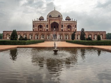 Delhi 'deki Babür İmparatorluğu Hükümdarı Humayun Anıt Mezarı.