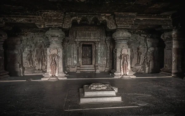 Grotte Misteriose Ellora Complesso Templare Unico — Foto Stock