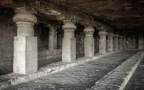 Grotte Misteriose Ellora Complesso Templare Unico — Foto Stock