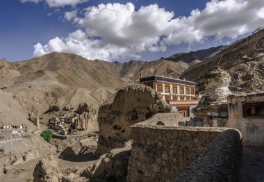 Tibet Budist Manastırı Lamayuru, Lamayuru Gompa, Ladakh, Kargil, Jammu ve Kashmir, Yukarı İndus Vadisi, Hindistan