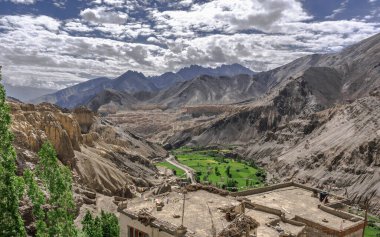 Tibet Budist Manastırı Lamayuru, Lamayuru Gompa, Ladakh, Kargil, Jammu ve Kashmir, Yukarı İndus Vadisi, Hindistan