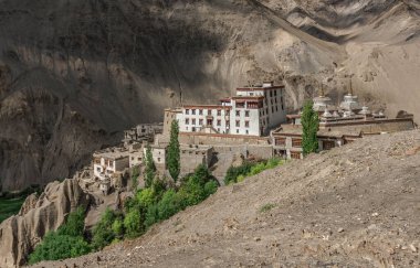 Tibet Budist Manastırı Lamayuru, Lamayuru Gompa, Ladakh, Kargil, Jammu ve Kashmir, Yukarı İndus Vadisi, Hindistan