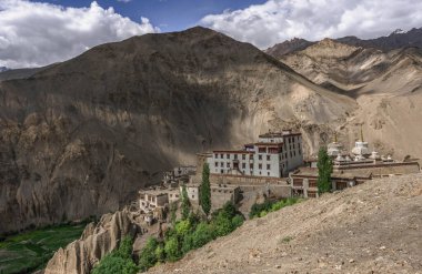 Tibet Budist Manastırı Lamayuru, Lamayuru Gompa, Ladakh, Kargil, Jammu ve Kashmir, Yukarı İndus Vadisi, Hindistan