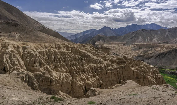 印度上印度河流域查谟和克什米尔Lamayuru Lamayuru Gompa Ladakh Kargil县西藏佛教修道院 — 图库照片