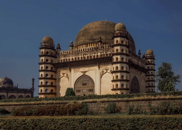 Dünyanın Büyük Kubbelerinden Birine Sahip Golumbumbaz Mezarı Bijapur Hindistan — Stok fotoğraf
