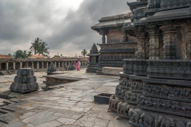 Belur in the Middle Ages was the capital of the Hoysal Empire and was formerly called Velapuri, Karnataka, India clipart