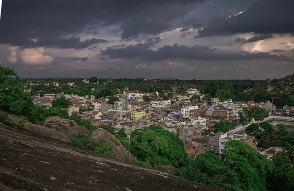 Staden Shravanabelagola Var Viktigaste Pilgrimsfärder Platser För Anhängare Jainism — Stockfoto