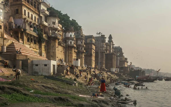 Varanasi Dünyanın Eski Şehirlerinden Biridir Hindistan — Stok fotoğraf