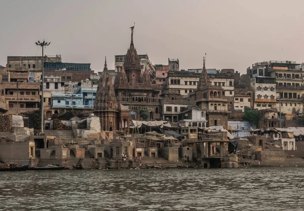 Varanasi Dünyanın Eski Şehirlerinden Biridir Hindistan — Stok fotoğraf