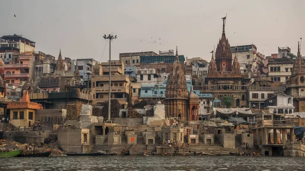 Varanasi Dünyanın Eski Şehirlerinden Biridir Hindistan — Stok fotoğraf