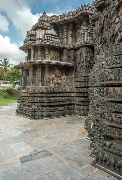 Halebidu Tesouro Arquitetônico Dinastia Hoysal Índia — Fotografia de Stock