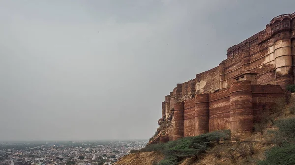 Jodhpur Jest Starożytnym Bardzo Pięknym Miastem Indiach — Zdjęcie stockowe
