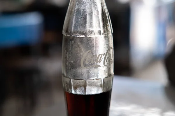 Chon Buri Thailand February 2019 Close Cool Chilled Coca Cola — Stock Photo, Image