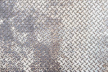 Eski ve paslı metal elmas plaka deseni, arka plan